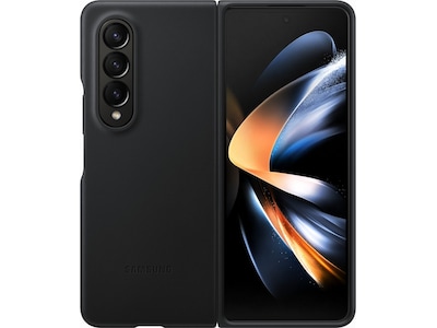 Samsung Galaxy Z Fold4 Leather Deksel (sort)