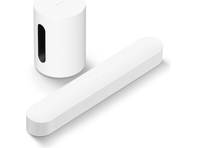 Sonos Sub Mini Trådløs subwoofer (hvit) + Sonos Beam