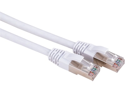 Nettverkskabel Cat6a hvit 0,3m