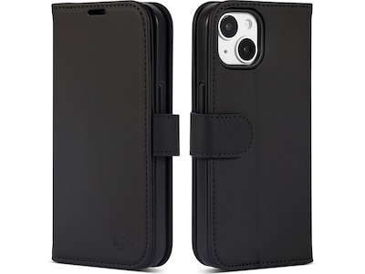 iPhone 15 / 14 Lommebokdeksel (sort)