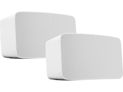 Sonos Five Trådløs Høyttaler (hvit) 2pk