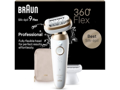 Braun Silk-épil 9 Flex 3D Epilator SES9-041 (hvit/gull)