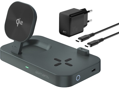 4smarts Qi2 Charging Station Trident (sort)