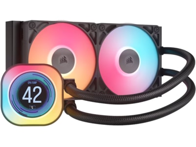 Corsair iCUE LINK TITAN 240 RX LCD AIO Kjøler (sort)