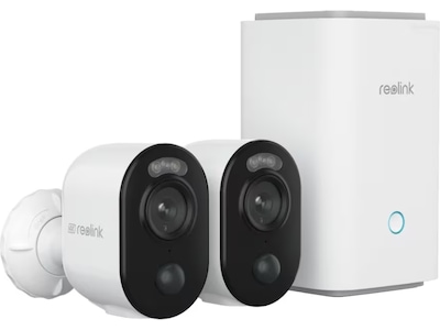Reolink Home Hub med 2x Argus 3 Ultra 4K-kamera