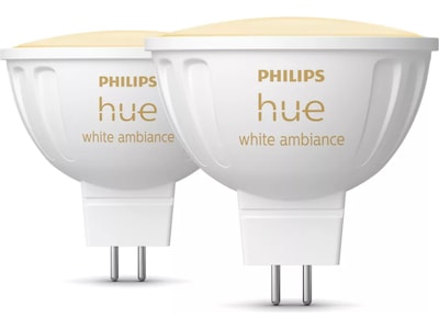 Philips Hue WA 4.7W 12V MR16 lyspære 2PK