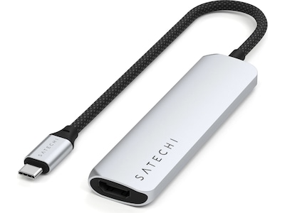 Satechi 4-i-1 Slim 4K Multiport docking (sølv)