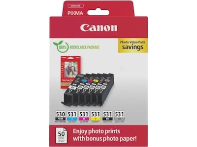 Canon blekk CLI-530 multipakke