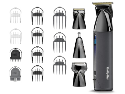 BaByliss Super X Metal 15-in-1 trådløs mutlitrimmer (sort)
