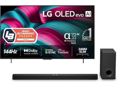LG 42" C5 AI 4K OLED Smart TV (2025) Bundle