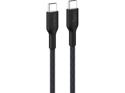 Belkin 240W USB-C flettet kabel 1m (sort)