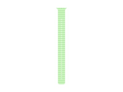 Apple Watch 49mm Natural Titanium Ocean Band Extension (neon green)