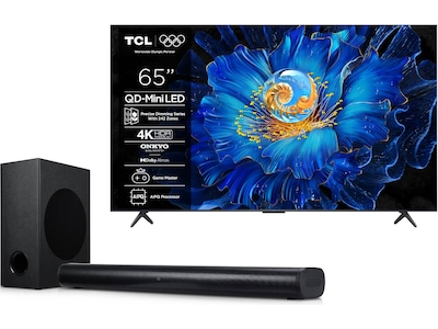 TCL 65" C69KS 4K QD-Mini LED Google TV + Soundbar