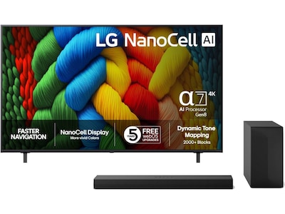 LG 65" NANO80 AI 4K NanoCell Smart TV (2025)