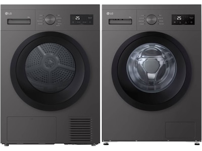 LG F4A1009NDK vaskemaskin (dark silver) + tørketrommel