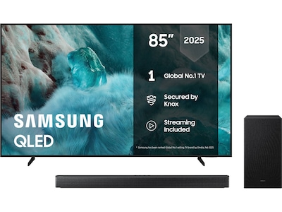 Samsung 85" Q7FA QLED 4K Smart TV (2025) + lydplanke