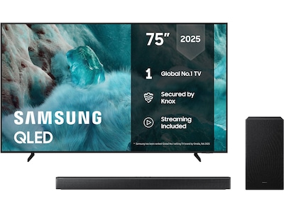 Samsung 75" Q7FA QLED 4K Smart TV (2025) + lydplanke