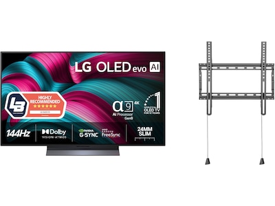 LG 48'' C5 AI 4K OLED Smart TV (2025) + veggfeste