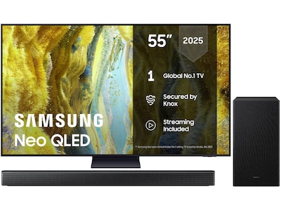 Samsung 55" QN73F Neo QLED 4K Mini LED Smart TV (2025) + lydplanke