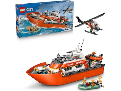 LEGO City kystvaktens helikopter og redningsbåt 60504
