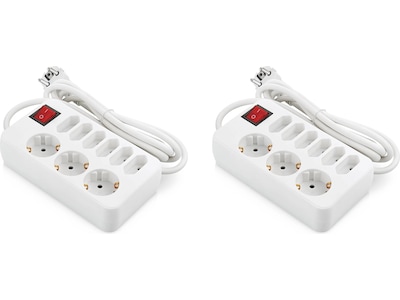 ON 9-veis kompakt strømforgrener 2-pack