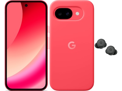 Google Pixel 10a 128GB (berry) + silikondeksel + Buds 2a