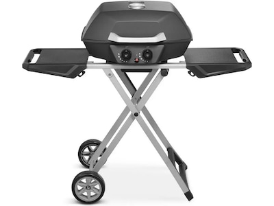 Bærbar gassgrill med dobbelbrenner 4,5 kW