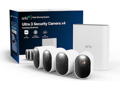 Arlo Ultra 3 4K overvåkningskamera 4-pack