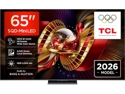 TCL C8L 65” SQD-Mini LED Smart TV (2026)