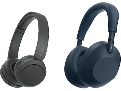Sony WH-1000XM6 trådløse hodetelefoner, Over-Ear (blå) + Sony WH-CH520