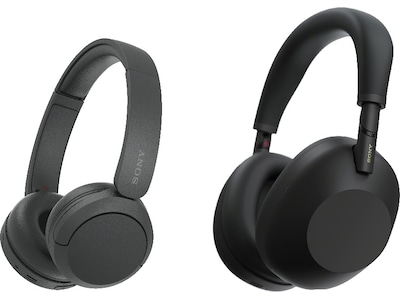 Sony WH-1000XM6 trådløse hodetelefoner, Over-Ear (sort) + Sony WH-CH520