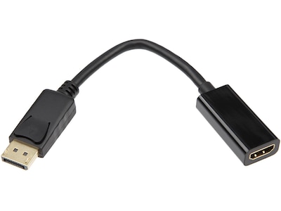 Displayport til HDMI Adapter 5cm (sort)