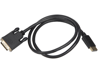 Displayport til DVI-D kabel 1m (sort)