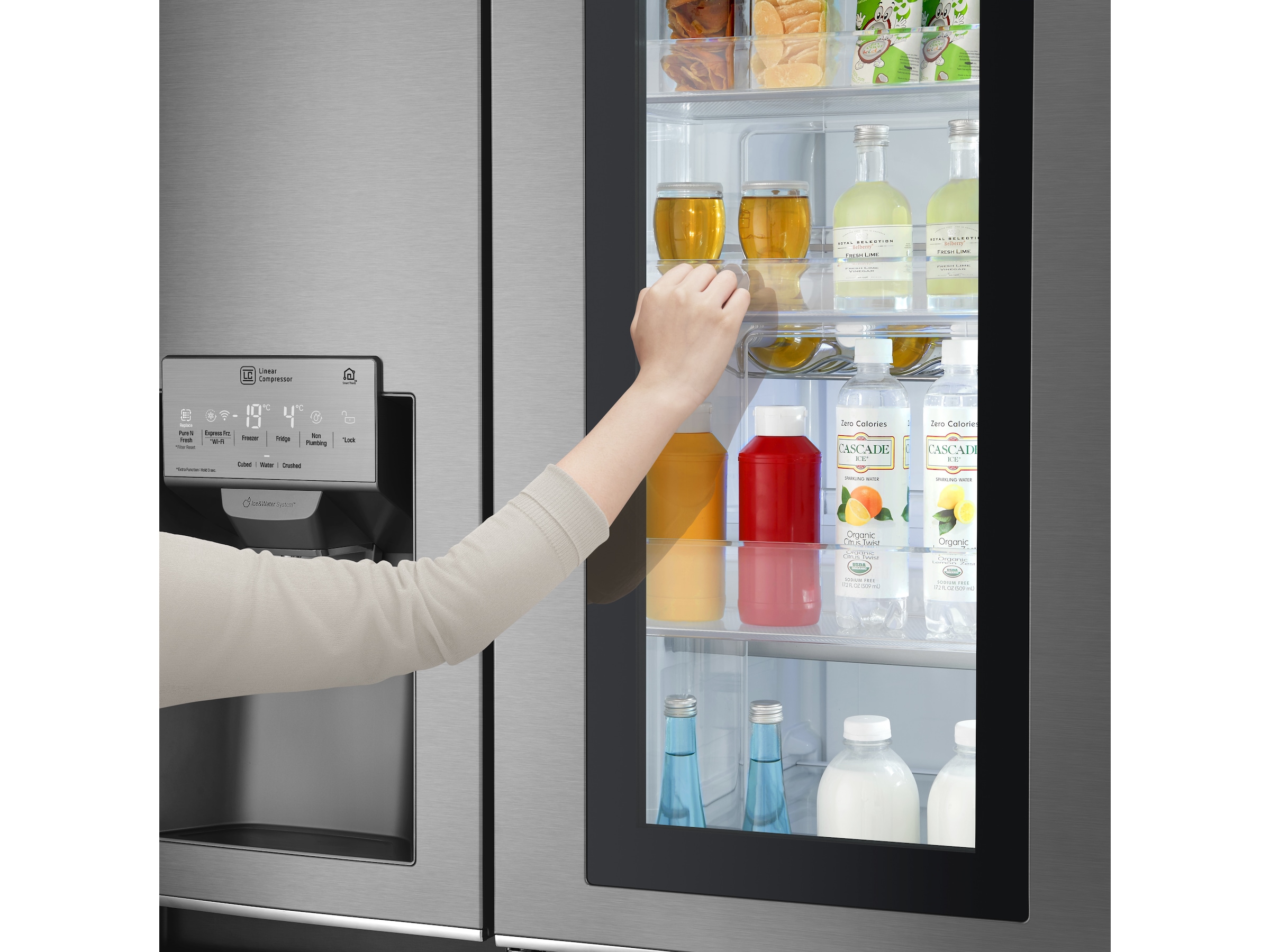 LG GSI961PZAZ SidebySide (stål) Kombiskap Komplett.no