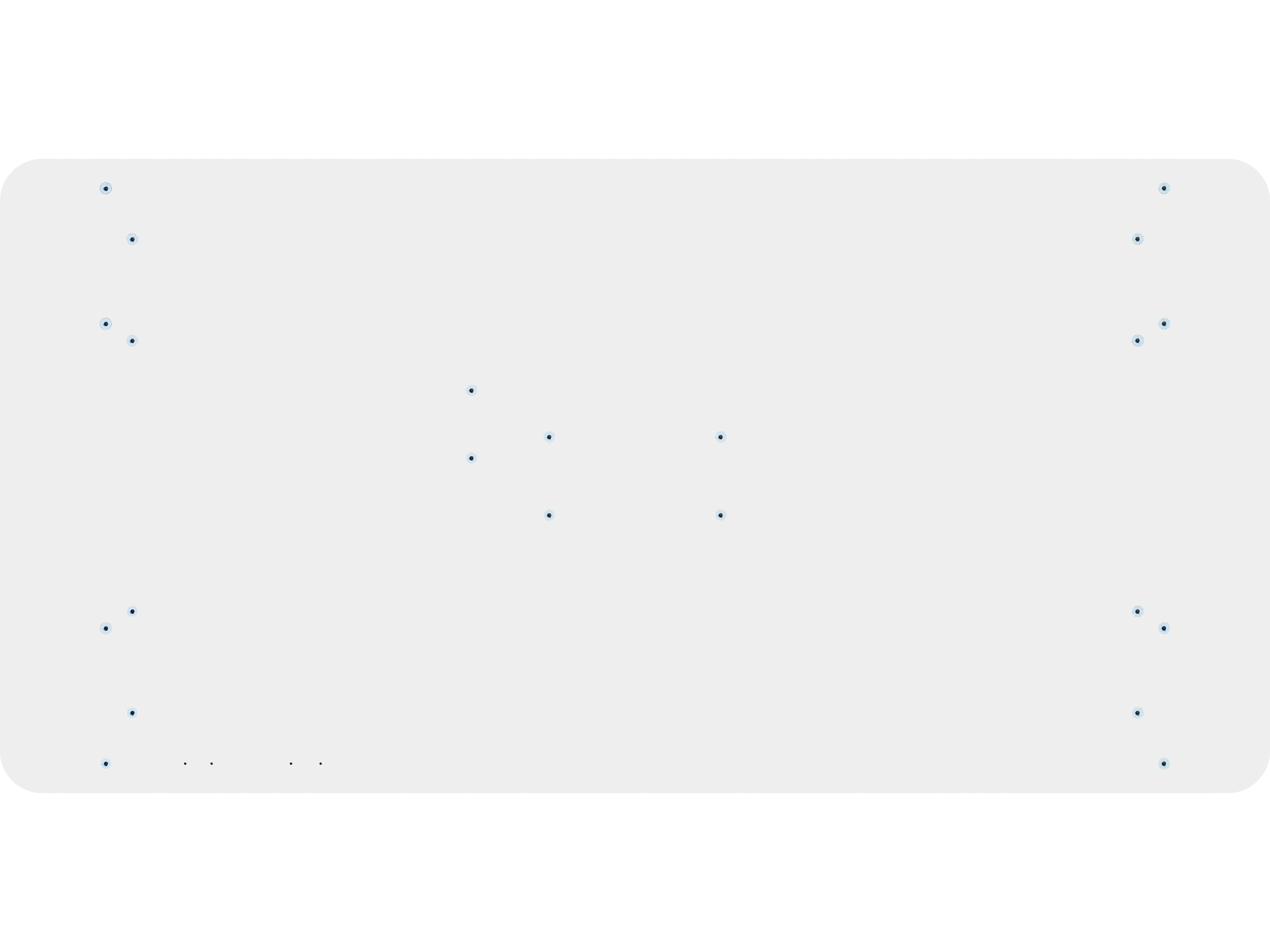 iiglo Skrivebordsplate 120cm (hvit) Skrivebord