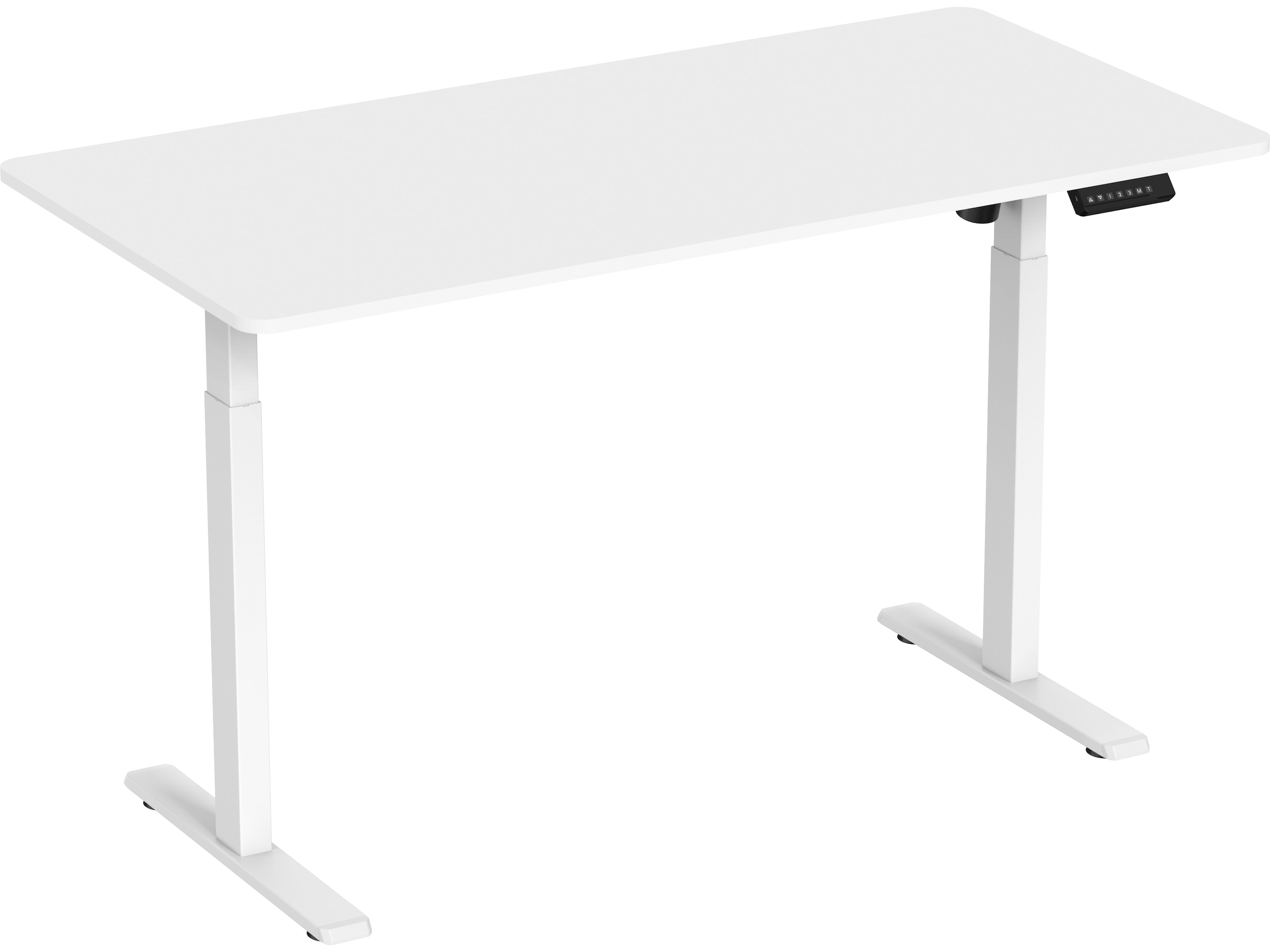 Ergonomisk Hev/Senk skrivebord 150cm (hvit) Skrivebord