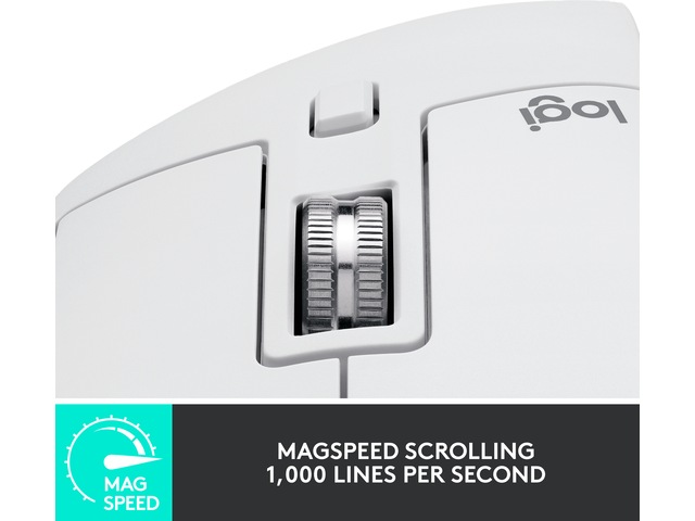 Logitech MX Master 3S Trådløs Mus (pale grey) Mus