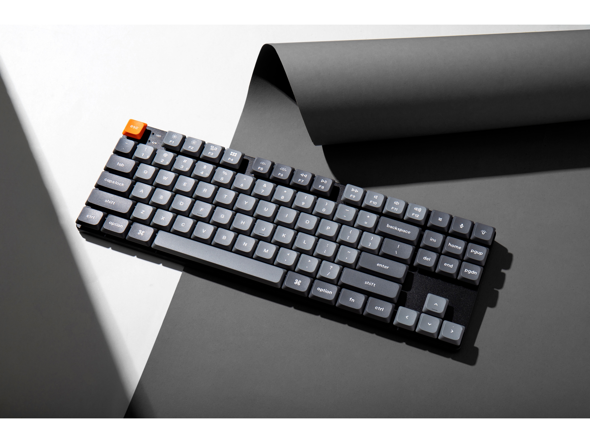 Keychron K1 MAX QMK/VIA Gateron Brown trådløst gamingtastatur Gamingtastatur