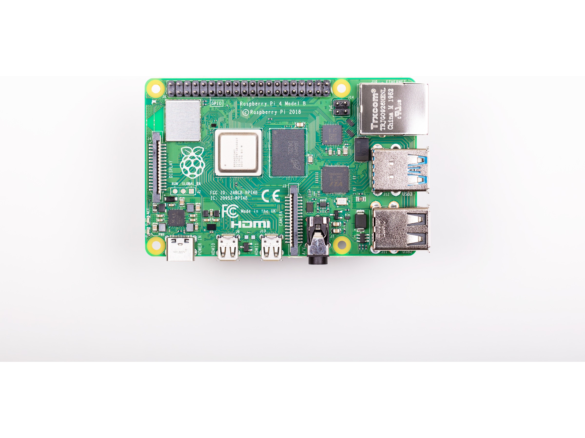 Raspberry Pi 4 Model B, 8GB RAM Integrert CPU
