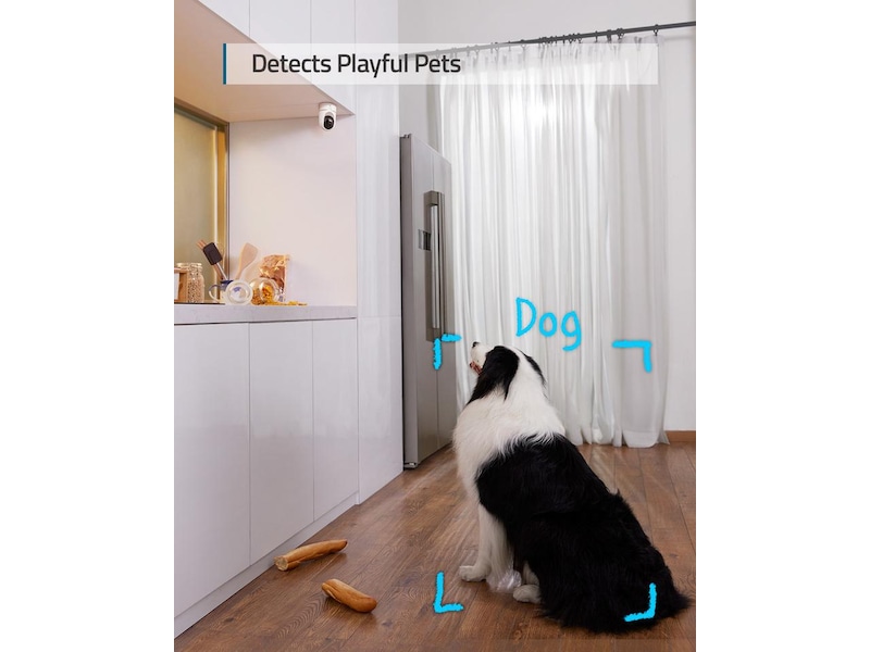 Eufy innendørskamera 2K (hvit) Overvåkningskameraer