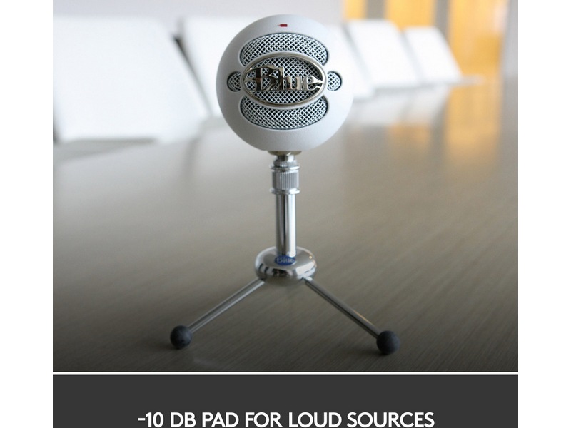 Blue Snowball Mikrofon White Mikrofon