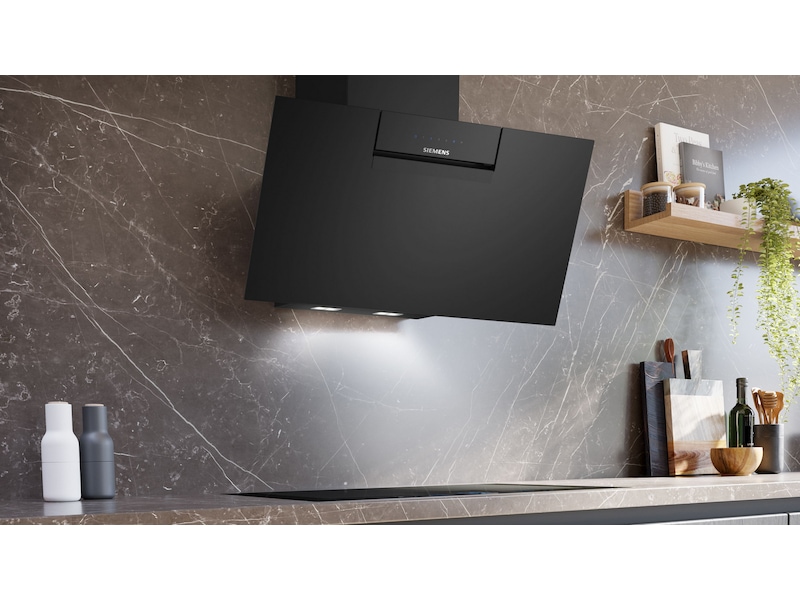 Siemens iQ300 LC87KFN60 Ventilator (sort) Veggmontert Kjøkkenvifte