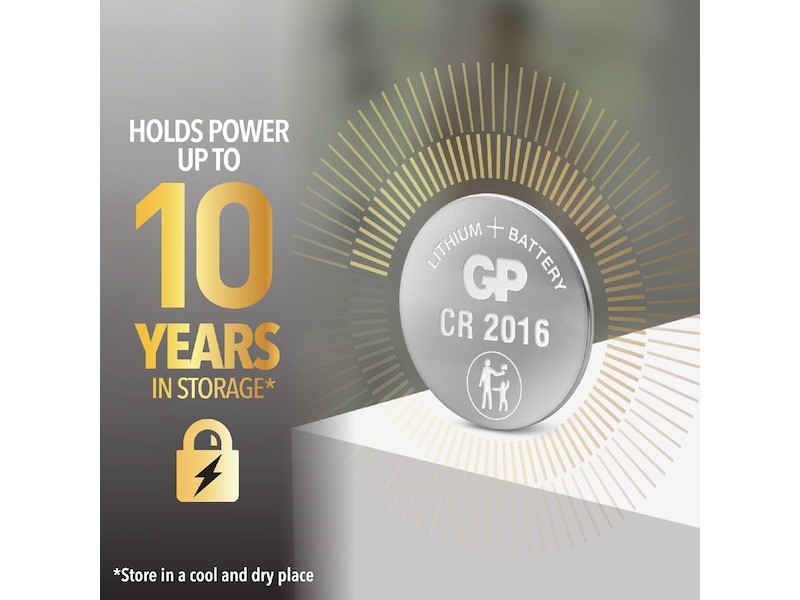 GP Lithium CR2025 batteri, 4-pk Batterier til generell bruk