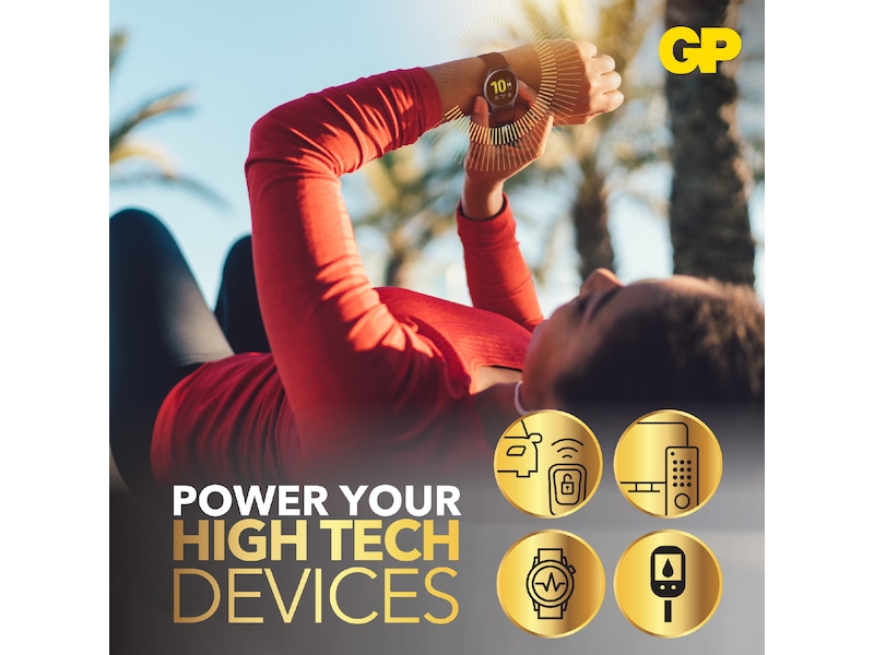 GP Lithium CR2025 batteri, 4-pk Batterier til generell bruk