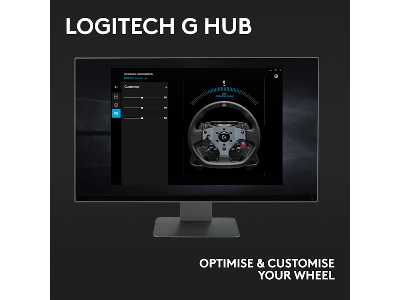 Logitech G PRO Racing Wheel Ratt og pedaler