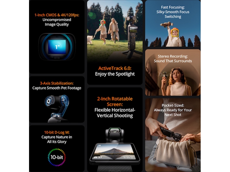 DJI Osmo Pocket 3 Creator Combo -B-Grade Demo hjem & fritid