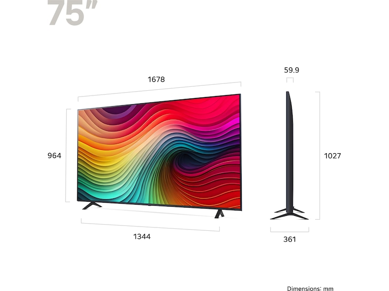 LG 65'' NANO 81 4K TV (2024) 65NANO81T6A 60 - 69 tommer TV