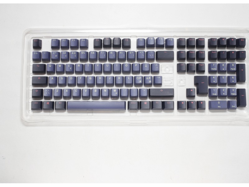 Ducky PBT Cosmic Keycaps (Blå/sort) Tilbehør til gaming- tastatur og mus
