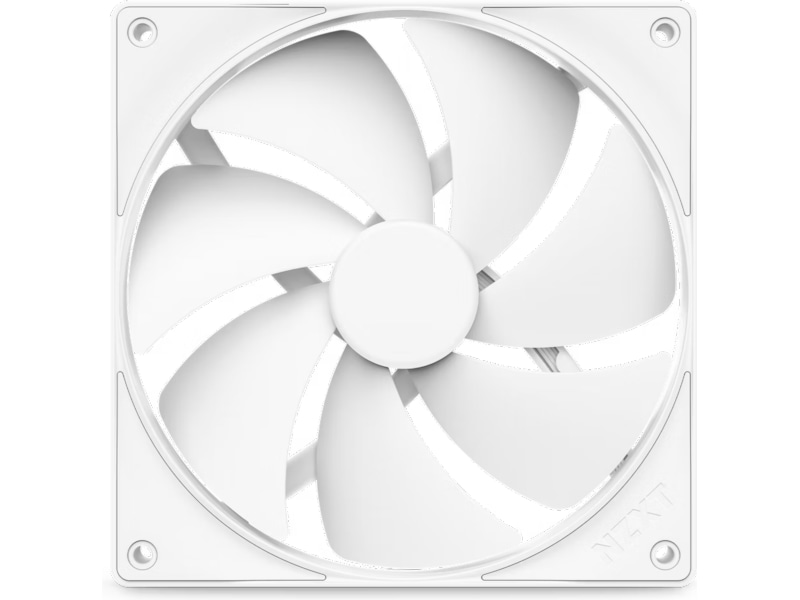 NZXT F140P Static Pressure Vifte (hvit) Vifter