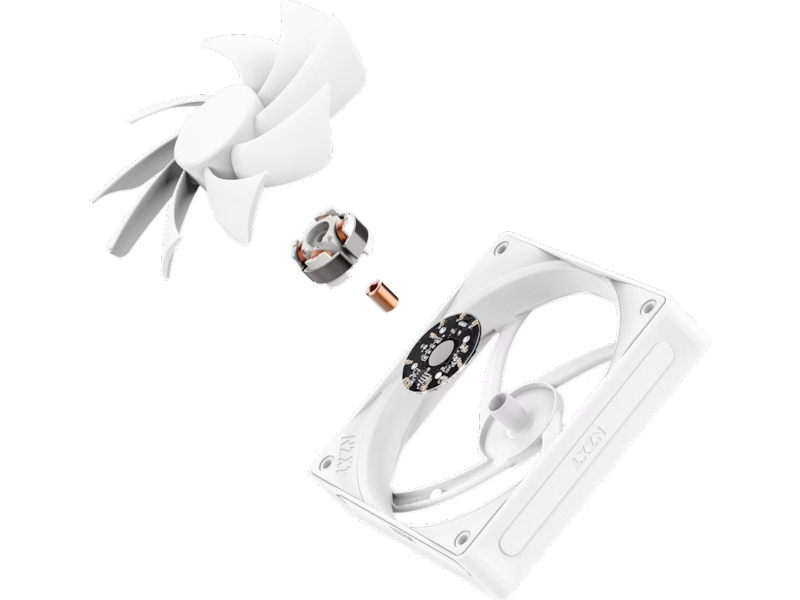 NZXT F120Q Quiet Airflow Vifte (hvit) Vifter